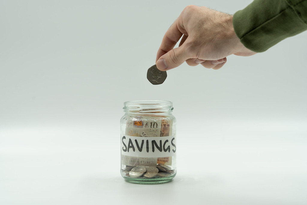 Coins stacked representing retirement savings