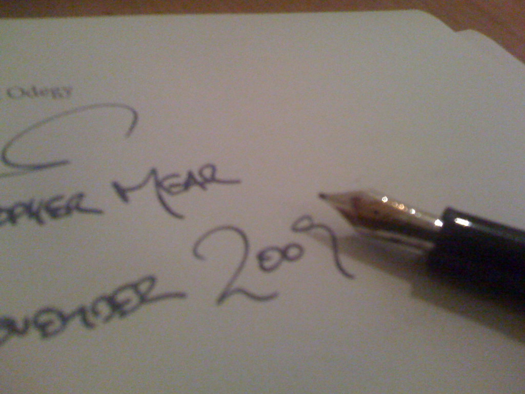 Business documents being signed